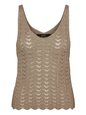 Vero Moda Top dzianinowy w kolorze khaki rozmiar: M