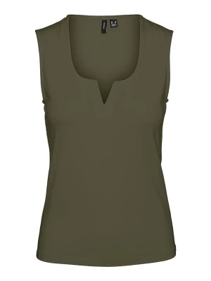 Vero Moda Top "Nelly" w kolorze khaki rozmiar: XS