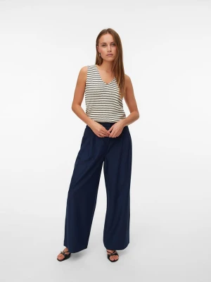 Vero Moda Top w kolorze beżowo-czarnym rozmiar: M