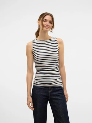 Vero Moda Top w kolorze biało-czarnym rozmiar: M