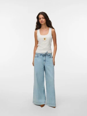 Vero Moda Top w kolorze białym rozmiar: M