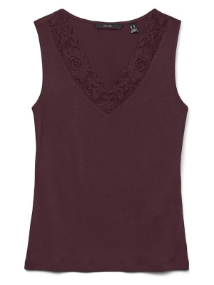 Vero Moda Top w kolorze bordowym rozmiar: XS