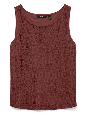 Vero Moda Top w kolorze brązowym rozmiar: XS