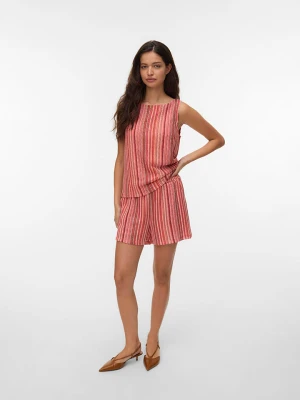 Vero Moda Top w kolorze czerwono-jasnoróżowym rozmiar: L