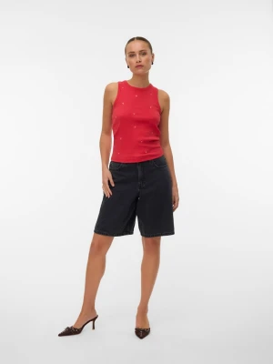 Vero Moda Top w kolorze czerwonym rozmiar: M
