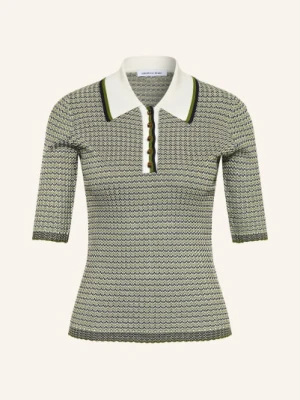 Veronica Beard Dzianinowa Koszulka Polo Soza gruen