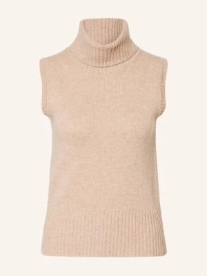 Veronica Beard Sweter Z Dzianiny Mazzy Z Kaszmiru beige