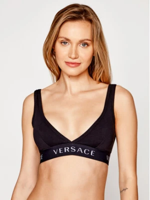 Versace Biustonosz braletka Logo AUD04069 Czarny