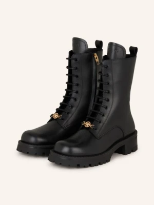 Versace Botki Sznurowane schwarz