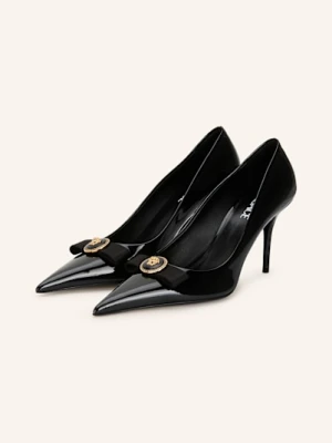 Versace Czółenka Lakierowane schwarz