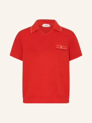 Versace Dzianinowa Koszulka Polo rot