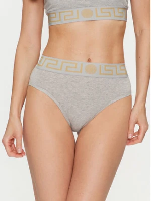 Versace Figi klasyczne z wysokim stanem Greca Border AUD01050 Szary