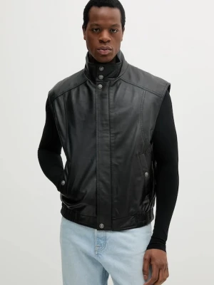 Versace Jeans Couture bezrękawnik skórzany