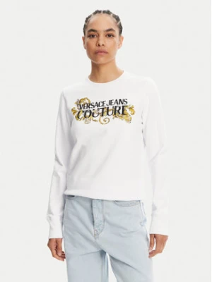 Versace Jeans Couture Bluza 78HAIC06 Biały Regular Fit
