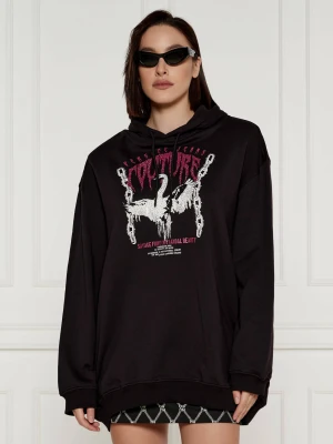 Versace Jeans Couture Bluza | Oversize fit czarny