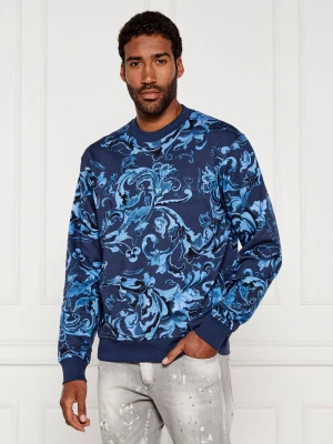 Versace Jeans Couture Bluza | Regular Fit niebieski