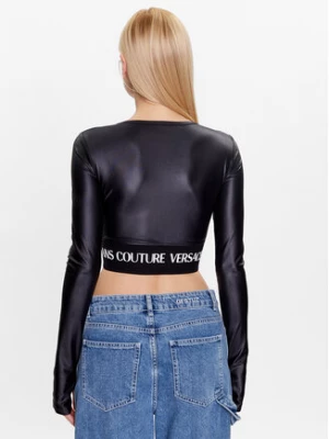 Versace Jeans Couture Bluzka 74HAH222 Czarny Regular Fit