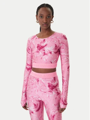 Versace Jeans Couture Bluzka 80HAH218 JS532 Różowy Slim Fit