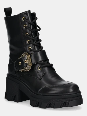 Versace Jeans Couture botki damskie kolor czarny na słupku 79VA3S86 71570 899