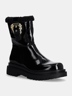 Versace Jeans Couture botki Drew damskie kolor czarny na platformie 77VA3S69 ZS866 899