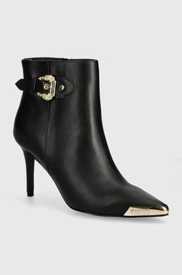 Versace Jeans Couture botki Scarlett damskie kolor czarny na szpilce 77VA3S57 71570 899