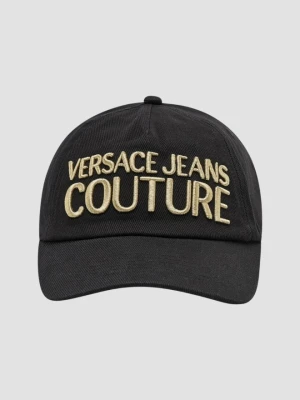 VERSACE JEANS COUTURE Czarna czapka z daszkiem