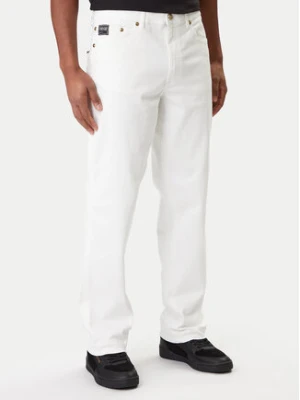 Versace Jeans Couture Jeansy 80GAB5RE CEWCA Biały Straight Fit