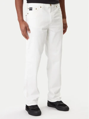 Versace Jeans Couture Jeansy 80GAB5RE CEWCA Biały Straight Fit