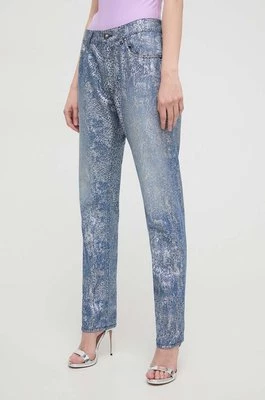 Versace Jeans Couture jeansy damskie kolor niebieski