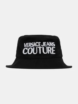 Versace Jeans Couture kapelusz bawełniany damski kolor czarny bawełniany 78HAZK04 ZG365