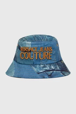 Versace Jeans Couture kapelusz bawełniany kolor niebieski bawełniany 76HAZK06 ZG266