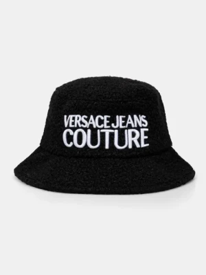 Versace Jeans Couture kapelusz z domieszką wełny kolor czarny 77GAZK07 ZSB12