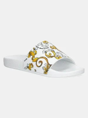 Versace Jeans Couture klapki damskie kolor biały 78VA3SQ3 ZS365 G03