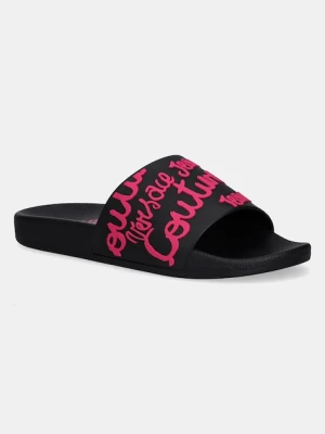 Versace Jeans Couture klapki damskie kolor czarny 79VA3SQ1 71352 899