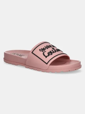 Versace Jeans Couture klapki damskie kolor różowy 78VA3SQ2 71352 489