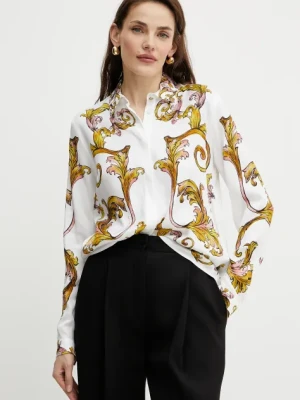 Versace Jeans Couture koszula damska kolor biały regular z kołnierzykiem klasycznym 78HAL2P1 NS634