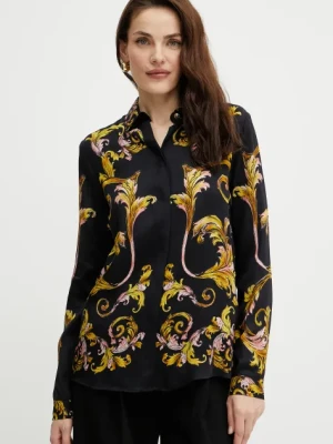 Versace Jeans Couture koszula damska kolor czarny regular z kołnierzykiem klasycznym 78HAL2P1 NS634