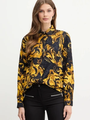 Versace Jeans Couture koszula damska kolor czarny regular z kołnierzykiem klasycznym 79HAL201 NS671