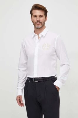 Versace Jeans Couture koszula męska kolor biały slim z kołnierzykiem klasycznym 76GALYS2 CN002