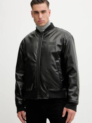 Versace Jeans Couture kurtka bomber dwustronna kolor czarny przejściowa oversize 79GAS407 N0540