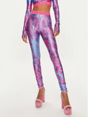 Versace Jeans Couture Legginsy 76HAC101 Niebieski Skinny Fit