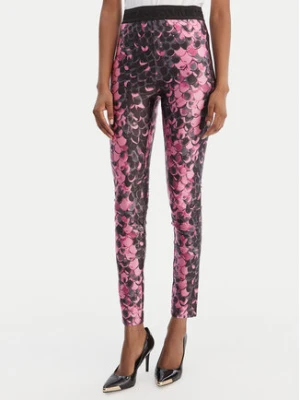 Versace Jeans Couture Legginsy 80HAC101 JS552 Różowy Slim Fit