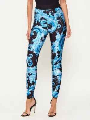 Versace Jeans Couture Legginsy BAROCCO WAVE | Skinny fit
