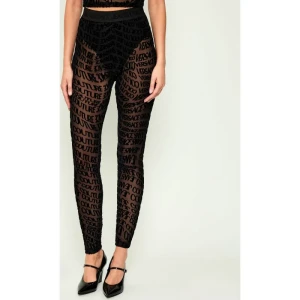 Versace Jeans Couture Legginsy TULLE FLOCK LIQUIFY | Slim Fit