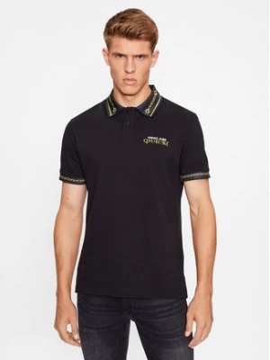 Versace Jeans Couture Polo 75GAGT01 Czarny Regular Fit