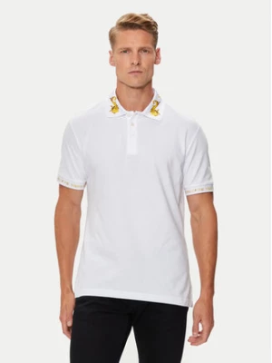 Versace Jeans Couture Polo 76GAGT00 Biały Regular Fit