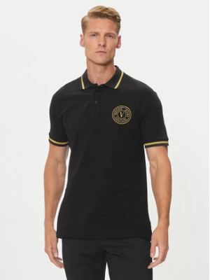 Versace Jeans Couture Polo 76GAGT02 Czarny Regular Fit