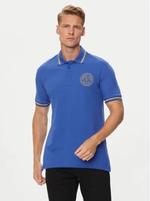 Versace Jeans Couture Polo 76GAGT02 Niebieski Regular Fit