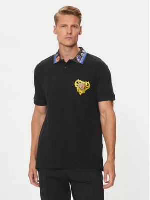 Versace Jeans Couture Polo 76GAGT11 Czarny Regular Fit