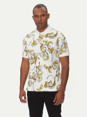 Versace Jeans Couture Polo 78GAG6S0 Biały Regular Fit